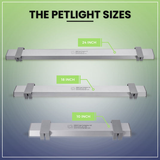 EZ PetLight with ChewGuard Full Spectrum LED For Hook Billed Birds - 18" / 24"