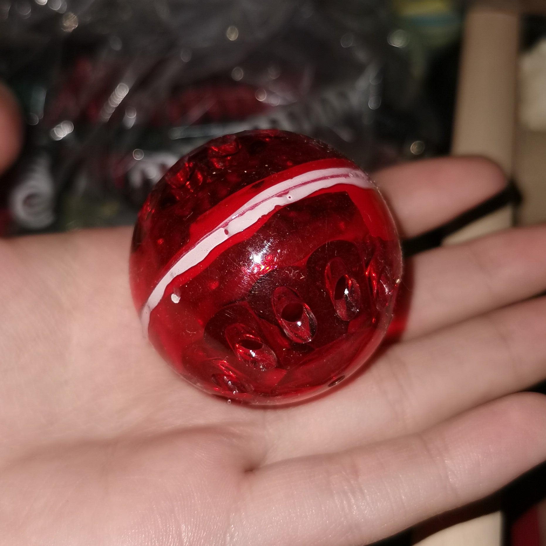 Plastic Shaker Ball Cat Toy