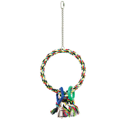 King's Cages Rope Hoop With Tassle Bird Swing - Exotic Wings and Pet Things