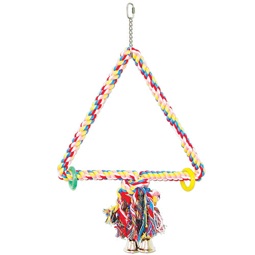 King's Cages Triangle Swing & Perch Parrot Parakeet Toy