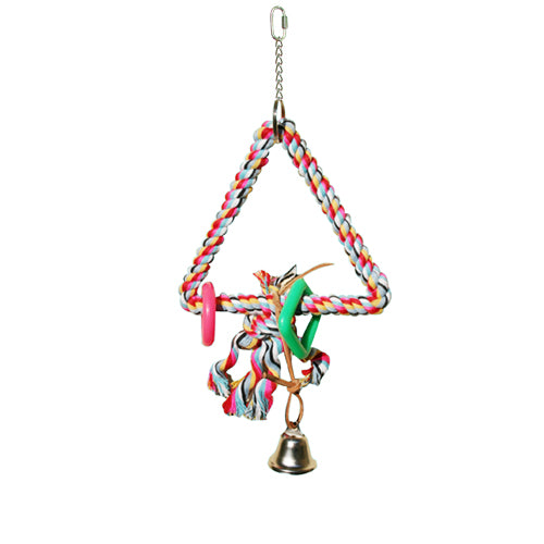 King's Cages Triangle Swing & Perch Parrot Parakeet Toy
