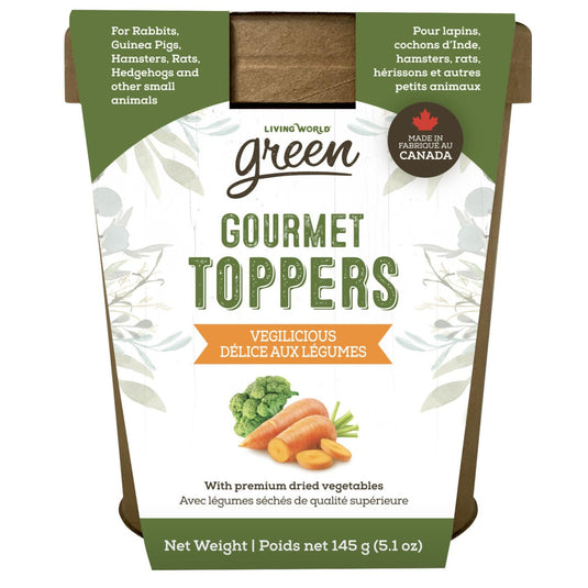 Living World Green Gourmet Toppers Small Pet - Vegilicious - 65368