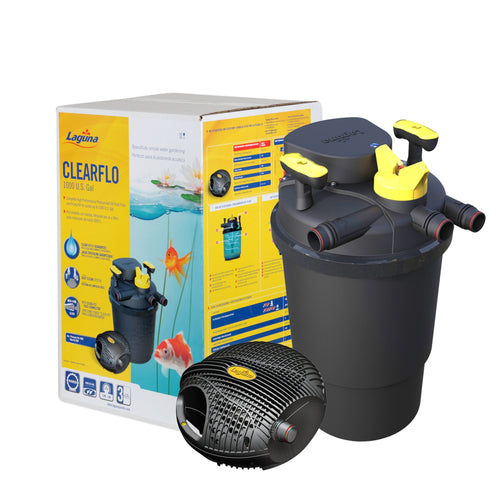 ClearFlo 1000 Complete Pump, Filter and UV Kit