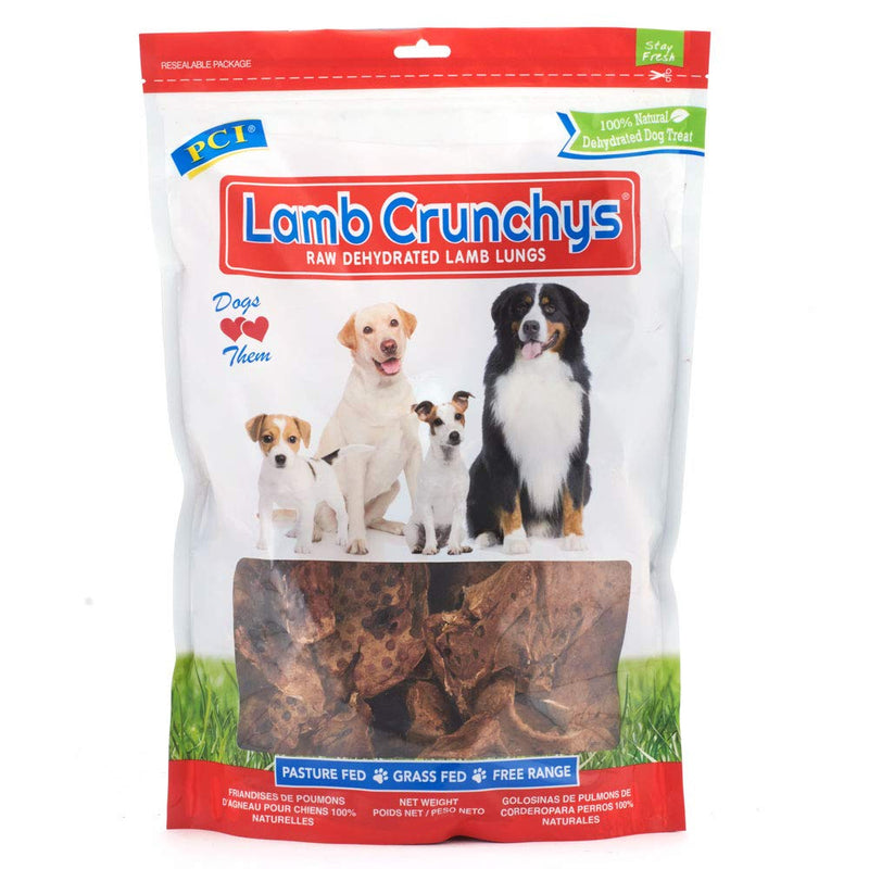 Pet Center Lamb Crunchys Raw Dehydrated Lamb Lungs 8oz - Exotic Wings and Pet Things
