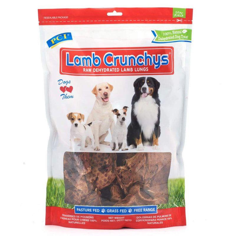 Pet Center Lamb Crunchys Raw Dehydrated Lamb Lungs 8oz - Exotic Wings and Pet Things