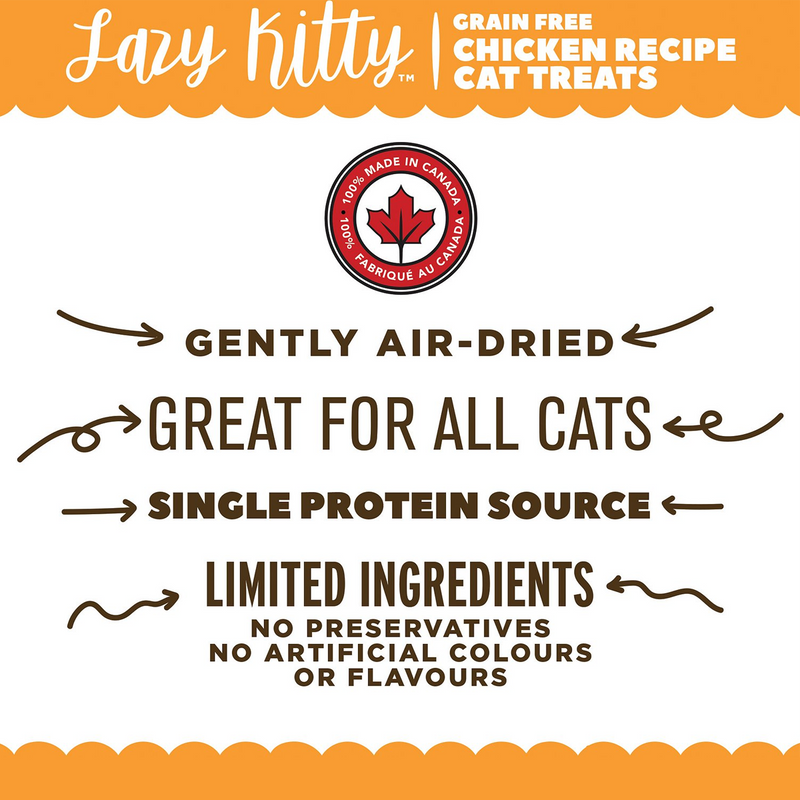 Lazy Kitty Air Dried Grain Free Cat Treats - 3 oz