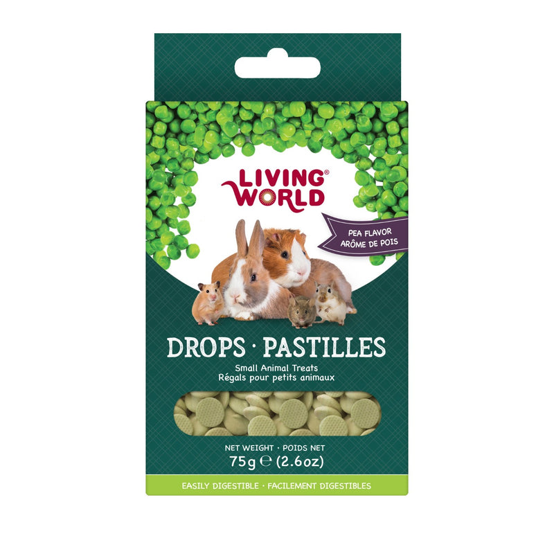 Living World Pea Flavour Small Pet Treat Drops - 60476