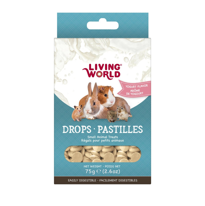 Living World Yogurt Flavour Small Pet Treat Drops - 60478
