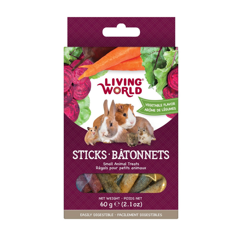 Living World Vegetable Flavour Small Pet Stick Treats - 60482