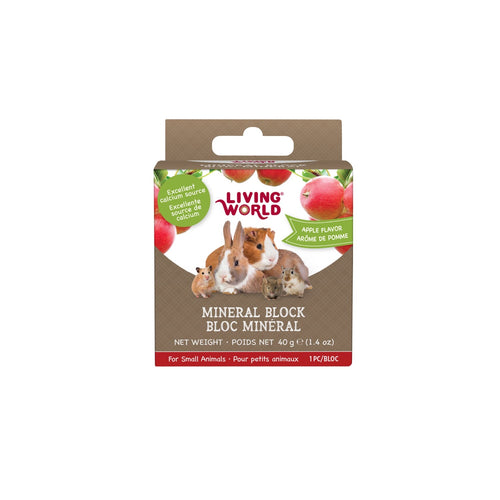 Living World Apple Mineral Block Small Pet - 60495