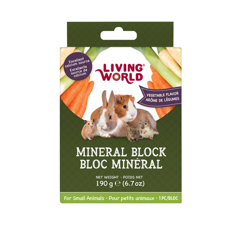Living World Vegetable Flavour Small Pet Mineral Block
