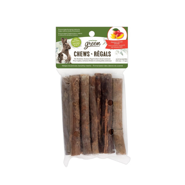 Living World Green Chews Small Pet Mango Wood Sticks - 65472