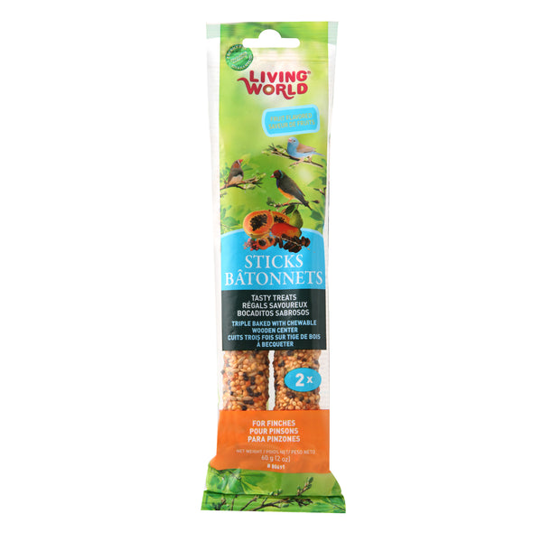 Living World Finch Fruit Flavour Treat Sticks- 80691