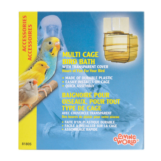 Living World Exterior Cage Small Bird Bath - 81805