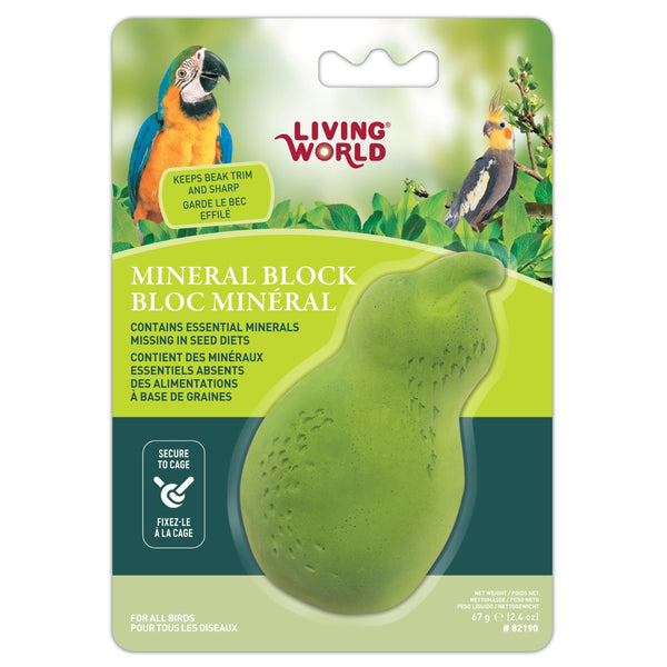 Living World Pear-Shaped Mineral Block Bird - 82190