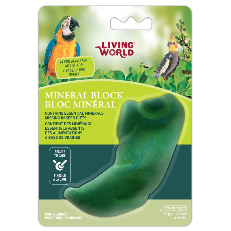 Living World Green Pepper-Shaped Mineral Block for Birds - 82191