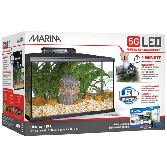 Marina LED Glass Aquarium Kit (5,10,20 gal) | Store Pickup Only