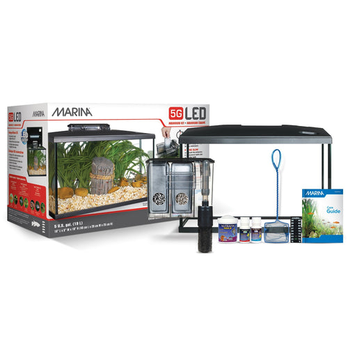 Marina LED Glass Aquarium Kit (5,10,20 gal) | Store Pickup Only
