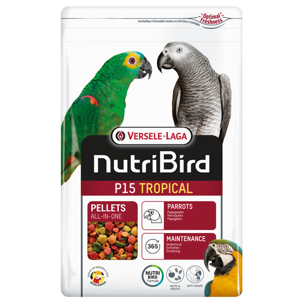 Versele-Laga NutriBird P15 Tropical Parrot Maintenance Pellet