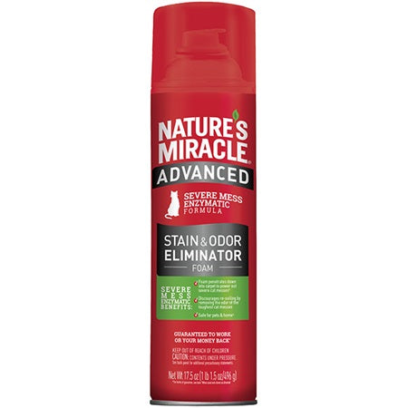 Nature's Miracle Advanced Cat Stain & Odor Foam 17.5 oz