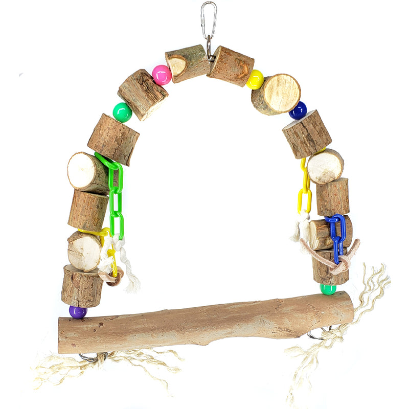 Parrot Lumber Jungle Swing (3 Sizes) - Exotic Wings and Pet Things