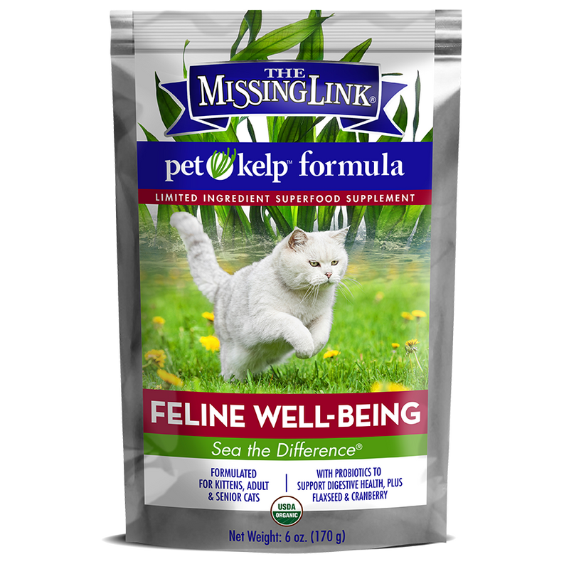 Missing Link Pet Kelp Superfood Supplement - Feline Well-Being 6oz