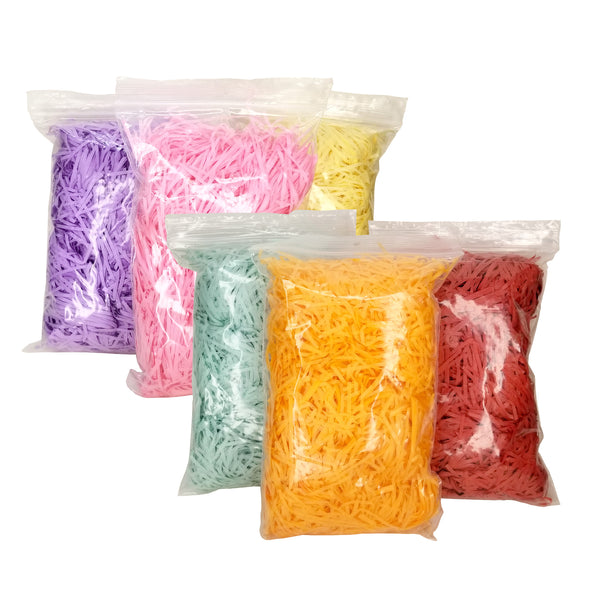 Assorted Coloured Paper Toy Part - 50g