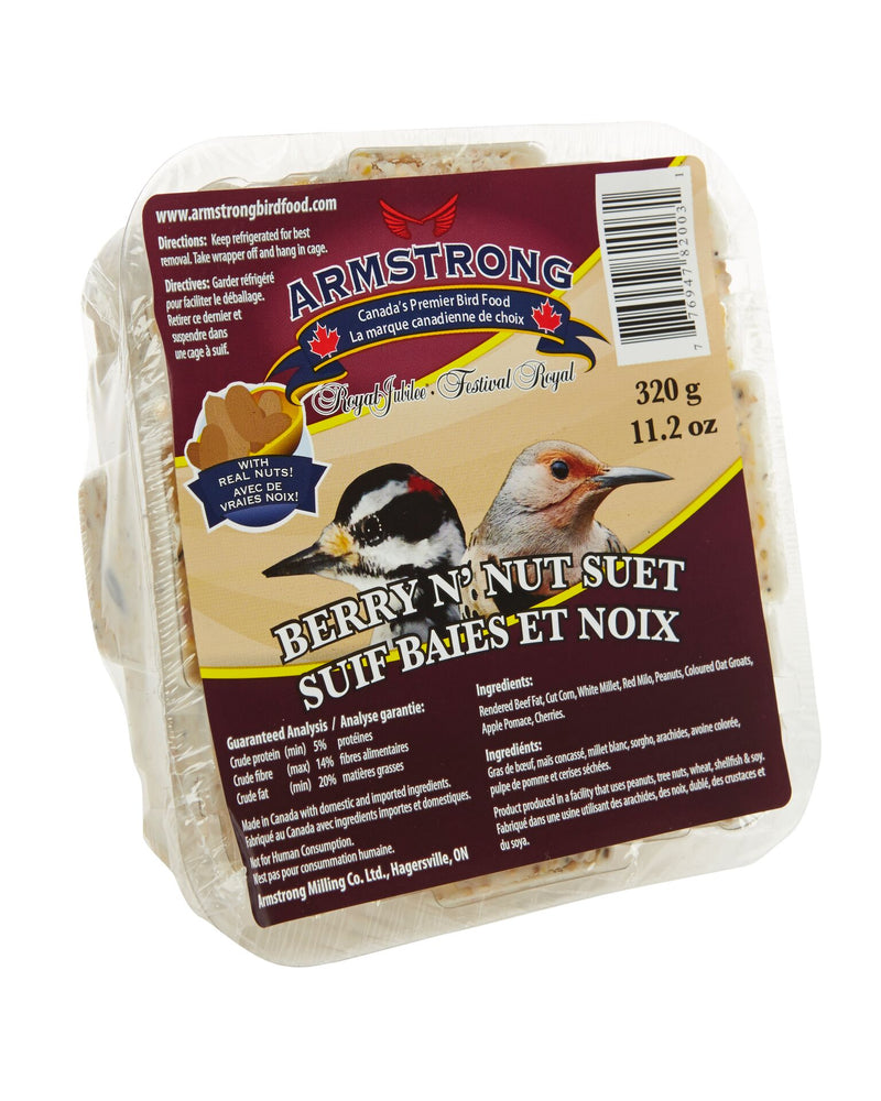 Armstrong Royal Jubilee Berry N' Nut Suet 1 pc / 3 pc - Exotic Wings and Pet Things

