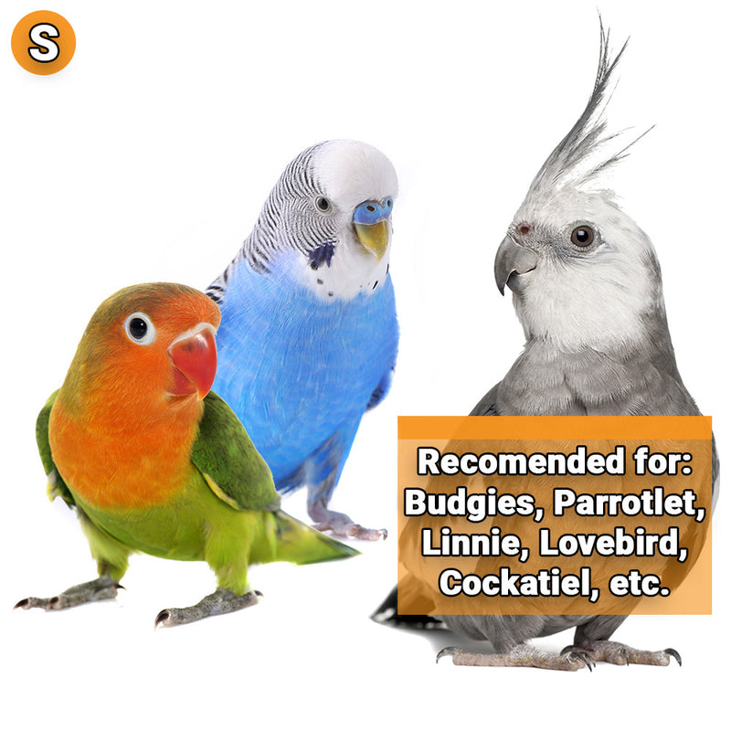 Stainless Steel Baffle Foraging Cage Parrot Toy
