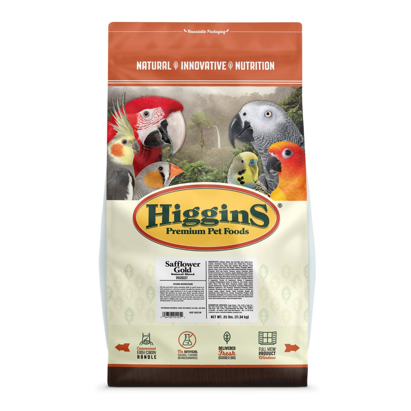 Higgins Safflower Gold Parrot / African Grey Seed Mix
