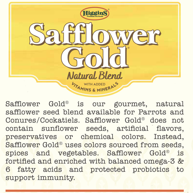 Higgins Safflower Gold Conure / Cockatiel Seed Mix
