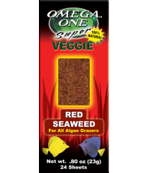 Omega One Dried Green or Red Seaweed for Tropical Fish 23g