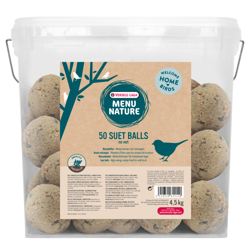 VerseleLaga Menu Nature Suet Ball 50 Pack Wild Bird Treat Exotic