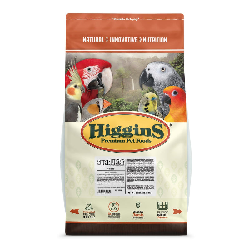Higgins Sunburst Gourmet Blend Parrot/African Grey/Amazon Seed Mix