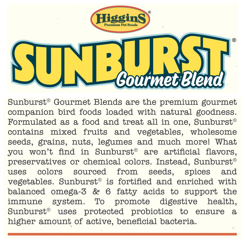 Higgins Sunburst Gourmet Blend Cockatiel Seed Mix
