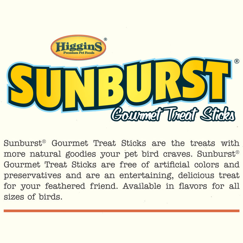 Higgins Sunburst Gourmet Conure & Parrot Island Fruit Treat Stick