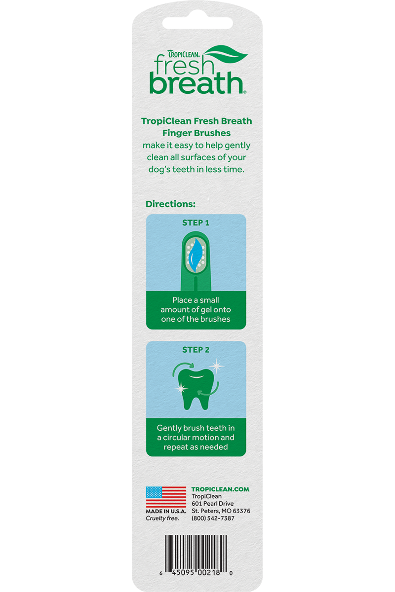 Fresh Breath Finger Brushes - 2 Pack

