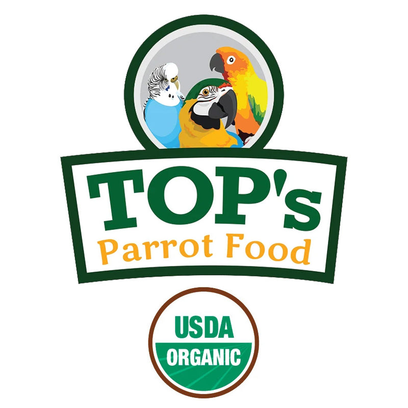 Tops Parrot Food Small Pellets for Hookbills | USDA Organic Certified - Conure / Cockatiel
