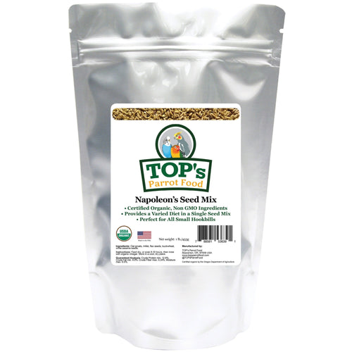 TOP's Napoleon's Seed Mix | USDA Organic Certified - Conure / Quaker / Senegal