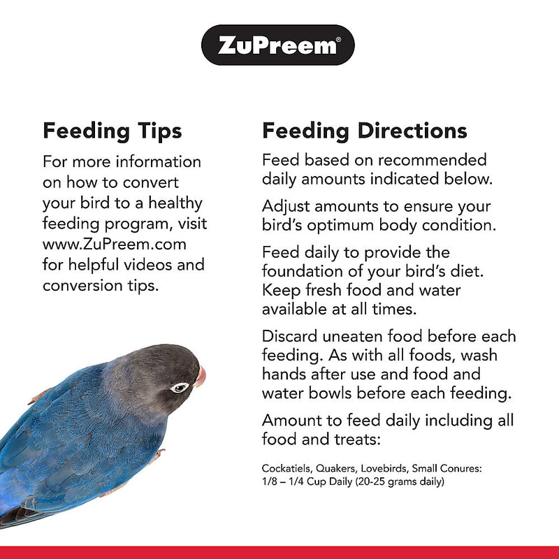 ZuPreem VeggieBlend Daily Nutrition Medium Bird Pellet