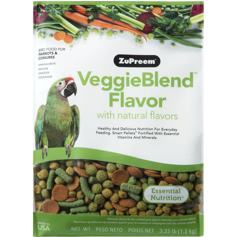 ZuPreem VeggieBlend Daily Nutrition Parrot/Conure Pellet