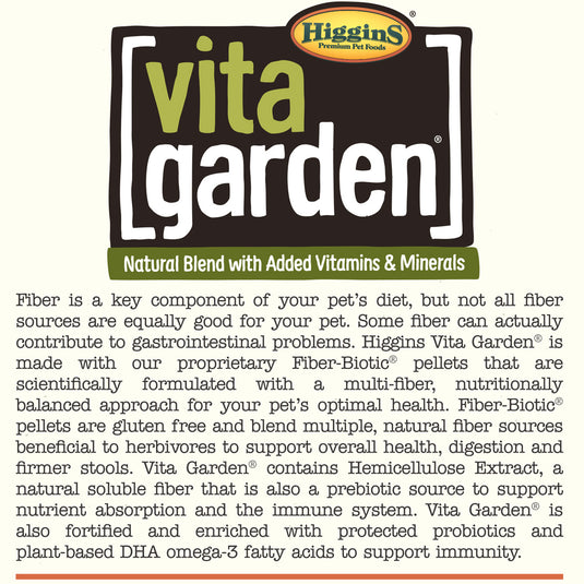 Higgins Vita Garden Grain Free Adult Rabbit Food Exotic Wings and Pet Things Inc