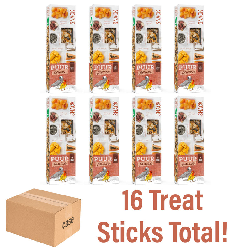 Witte Molen Puur Pauze Seed Sticks for Lovebirds/Parrots Papaya 2 Sticks
