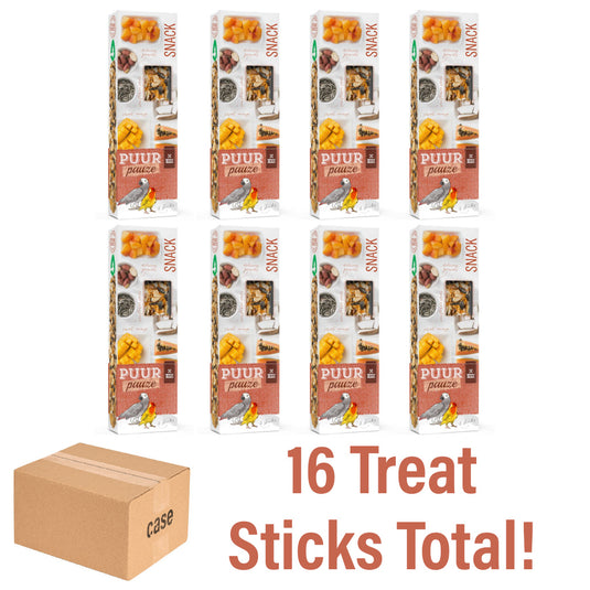 Witte Molen Puur Pauze Seed Sticks for Lovebirds/Parrots Papaya 2 Sticks