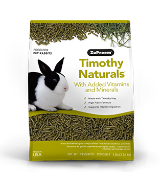 ZuPreem Timothy Naturals Rabbit High Fiber Daily Nutrition Food