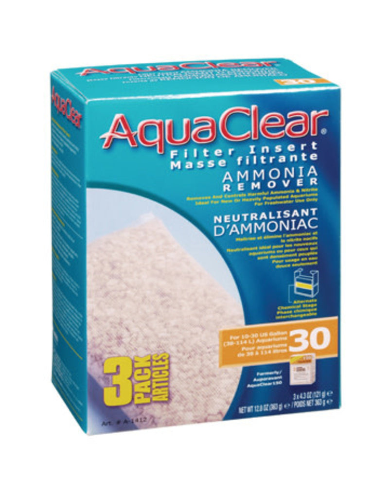 AquaClear 30 Filter Insert Ammonia Remover 3pc