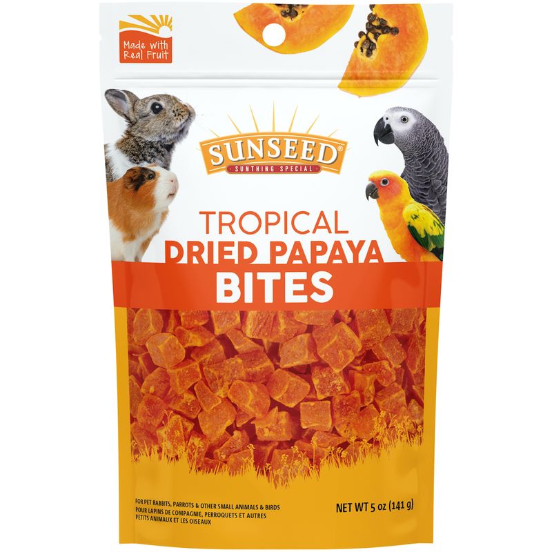 Sunseed Tropical Dried Papaya Bites 5 oz