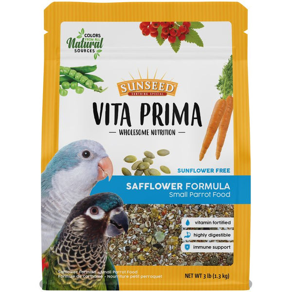 Sunseed Vita Prima Safflower Formula Small Parrot Food 3 lb