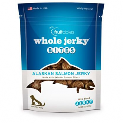 Fruitables Whole Jerky Bites Alaskan Salmon & Pear Dog Treat 5oz