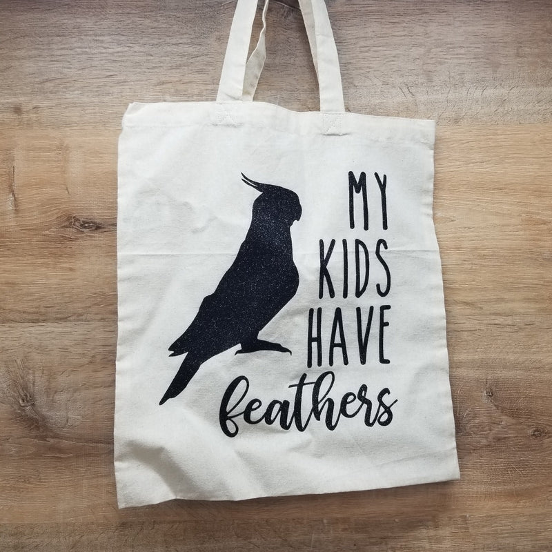 "My Kids Have Feathers" Canvas Bag
